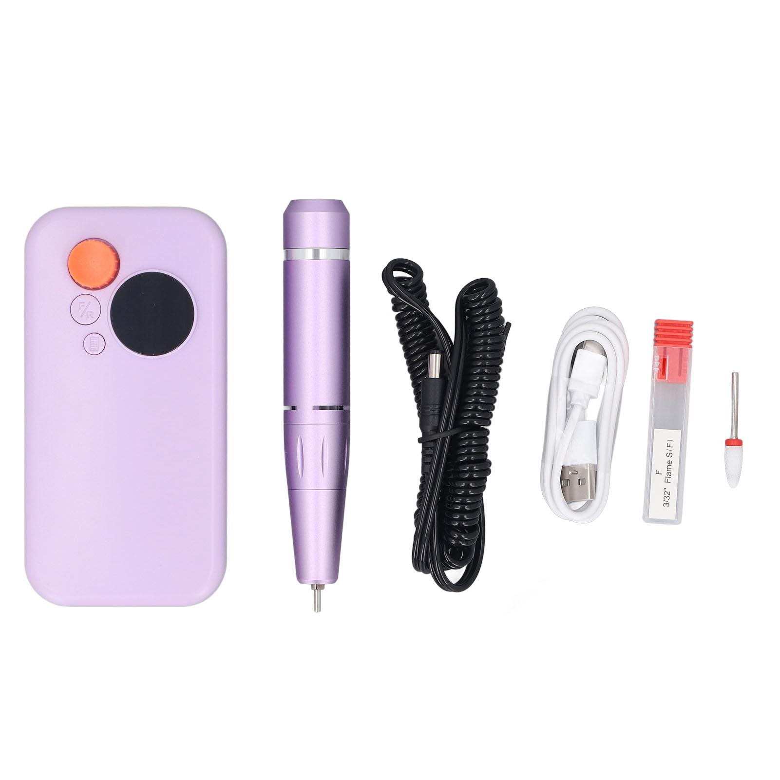 Electric Nail Drill Machine 30000RPM Portable Multifunctional Electric Nail Drill for Shops Purple зелений
Electric Nail Drill Machine 30000RPM Portable Multifunctional Electric Nail Drill for Shops Purple зелений