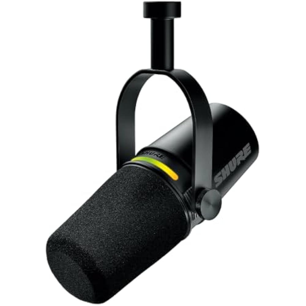 SHURE Sure MV7+ Podcast Microphone, Black, MV7+-K: OBS Certified Dynamic Microphone, Cardioid, Un...
SHURE Sure MV7+ Podcast Microphone, Black, MV7+-K: OBS Certified Dynamic Microphone, Cardioid, Un...