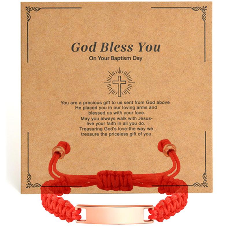 Personalized Baby Bar Bracelet, Custom Name ID Wristband, Red String Luck Birthday Baptism Gift with Card for New Born Child
Personalized Baby Bar Bracelet, Custom Name ID Wristband, Red String Luck Birthday Baptism Gift with Card for New Born Child