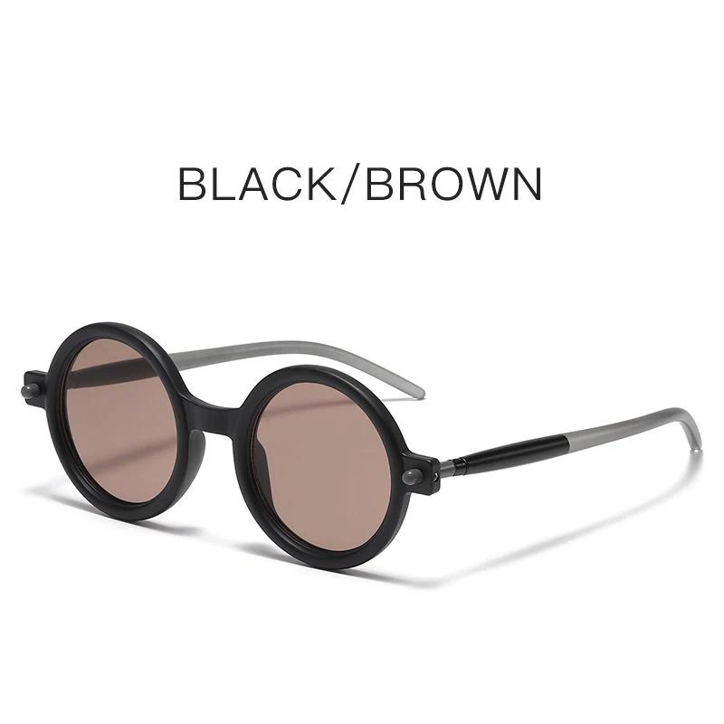 New Retro Thick Frame Round Frame Sunglasses Women Men Fashionable Sunglasses Sun Protection Anti Blue Light Trendy Sunglasses чорний коричневого кольору
New Retro Thick Frame Round Frame Sunglasses Women Men Fashionable Sunglasses Sun Protection Anti Blue Light Trendy Sunglasses чорний коричневого кольору
