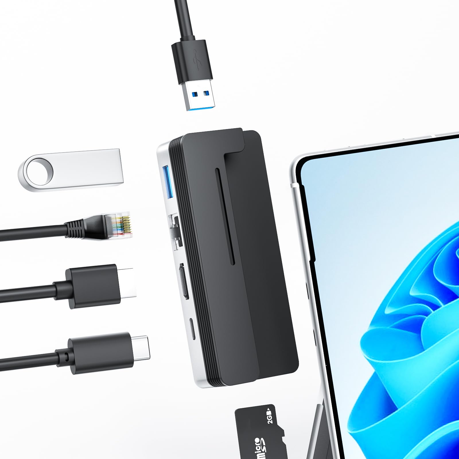 BYEASY Surface Pro 9 Док-станция Microsoft Surface Pro 9 100 Вт PD 1000 М Ethernet TF карта концентратор расширения дизайн для Surface Pro 9 Station, 6-в-2 USB-C концентратор,
BYEASY Surface Pro 9 Док-станция Microsoft Surface Pro 9 100 Вт PD 1000 М Ethernet TF карта концентратор расширения дизайн для Surface Pro 9 Station, 6-в-2 USB-C концентратор,