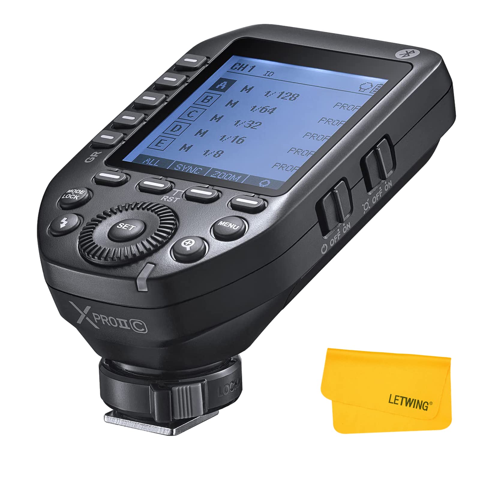 GODOX Transmitter TTL Wireless Flash XPro Trigger for Canon High Speed Sync X System Сумісний із Canon SLR Cameras XproII-C 2.4G 1/8000s
GODOX Transmitter TTL Wireless Flash XPro Trigger for Canon High Speed Sync X System Сумісний із Canon SLR Cameras XproII-C 2.4G 1/8000s