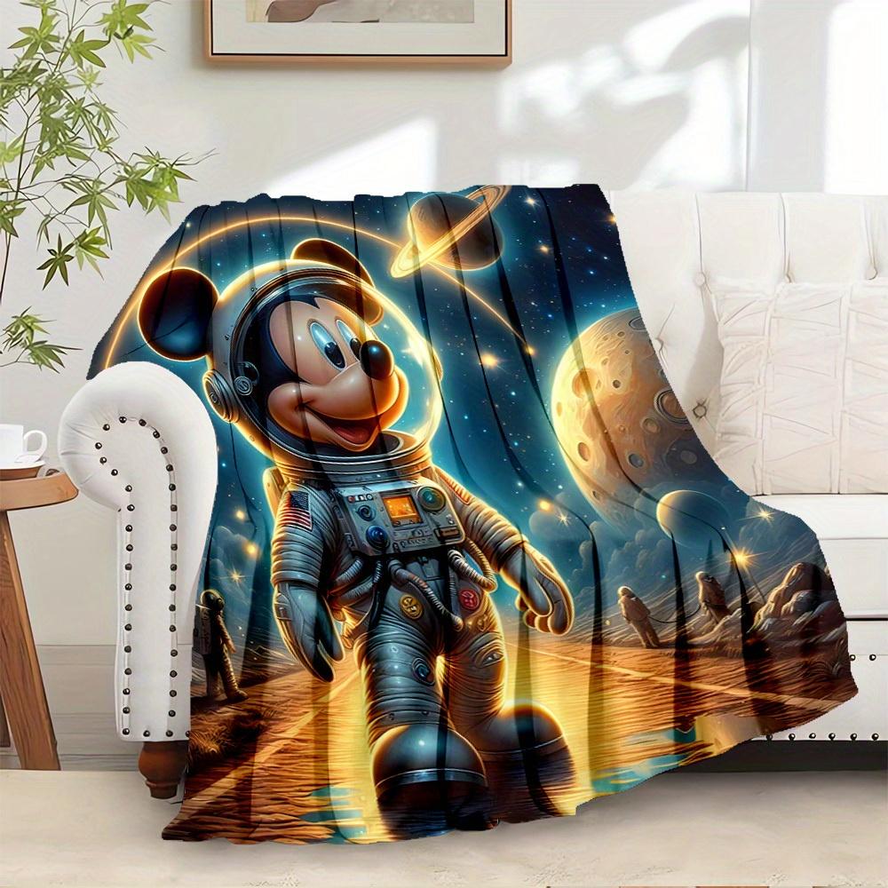 1 pc Flannel Space Adventure Mickey Astronaut Pattern Bed Throw Blanket, Suitable for Sofa Blanket, Unique Gift Choice, Home Decoration Esse 130x150cm
1 pc Flannel Space Adventure Mickey Astronaut Pattern Bed Throw Blanket, Suitable for Sofa Blanket, Unique Gift Choice, Home Decoration Esse 130x150cm