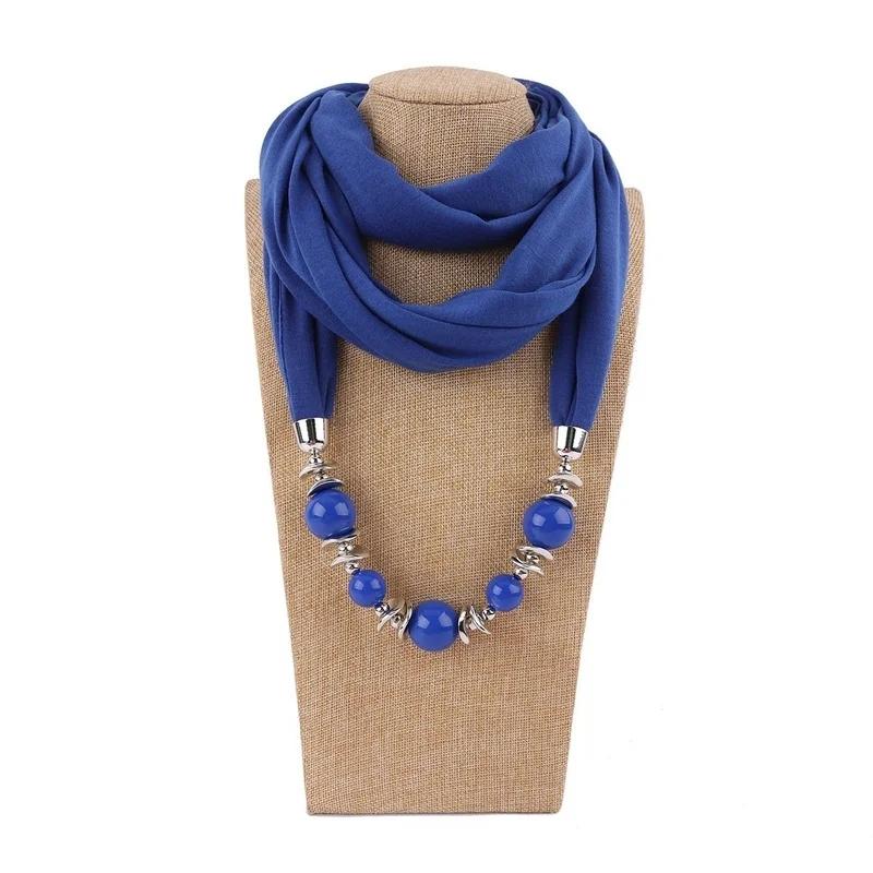 Fashion Vintage Ethnic Scarf Necklace Women New Fashion Scarves Collar Pendant Scarf Beads Solid Color Jewelry Fancy Bead Bib 6
Fashion Vintage Ethnic Scarf Necklace Women New Fashion Scarves Collar Pendant Scarf Beads Solid Color Jewelry Fancy Bead Bib 6