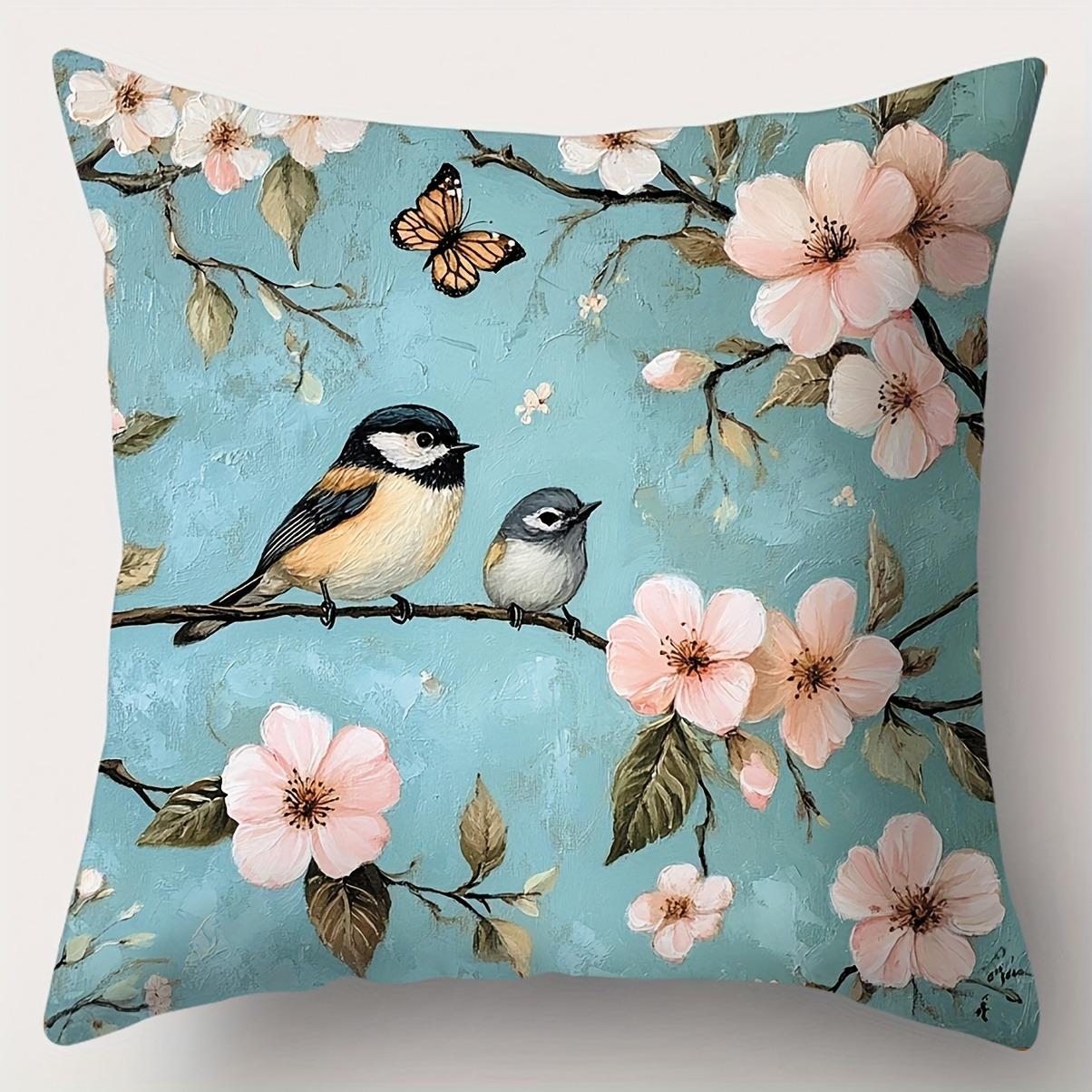 Наволочка с узором из весенних элементов, птиц, цветов, ветокДекоративная наволочка на подушку для спальни, дивана с молниейМягкая наволочка 40x40cm
Наволочка с узором из весенних элементов, птиц, цветов, ветокДекоративная наволочка на подушку для спальни, дивана с молниейМягкая наволочка 40x40cm