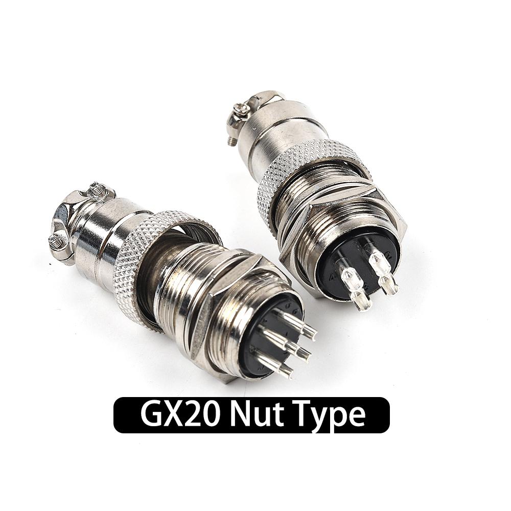 GX20 Nut Type Male &Female Aviation Plug Socket Connector 2/3/4/5/6/7/8/9/10/12/14/15 PIN Cable Joint Aviation Plug Connector 1 Set
GX20 Nut Type Male &Female Aviation Plug Socket Connector 2/3/4/5/6/7/8/9/10/12/14/15 PIN Cable Joint Aviation Plug Connector 1 Set