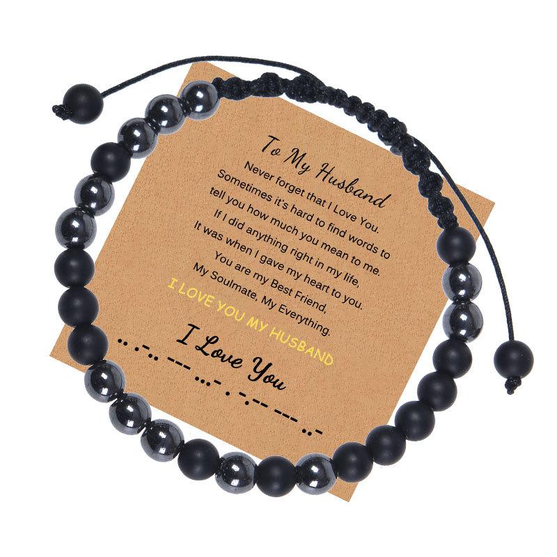 JYL TS Bracelet Bohemian Flower Beach Style Cute Brings Joy & Vitality To My Husband-Card кармазин
JYL TS Bracelet Bohemian Flower Beach Style Cute Brings Joy & Vitality To My Husband-Card кармазин