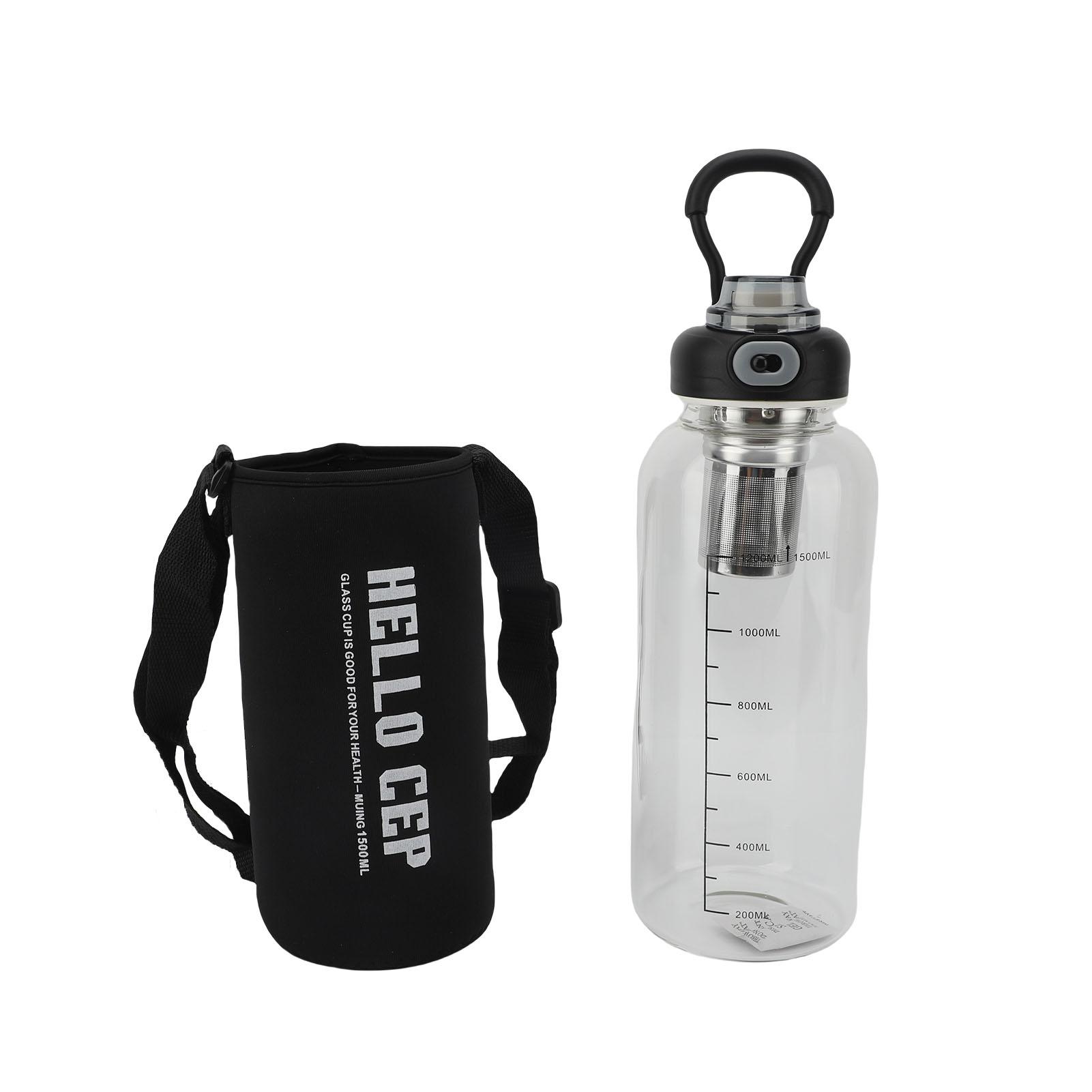 Borosilicate Glass Water Bottle With Sleeve Tea Infuser Bottle Wide Mouth Leakproof Heatproof Travel S
Borosilicate Glass Water Bottle With Sleeve Tea Infuser Bottle Wide Mouth Leakproof Heatproof Travel S