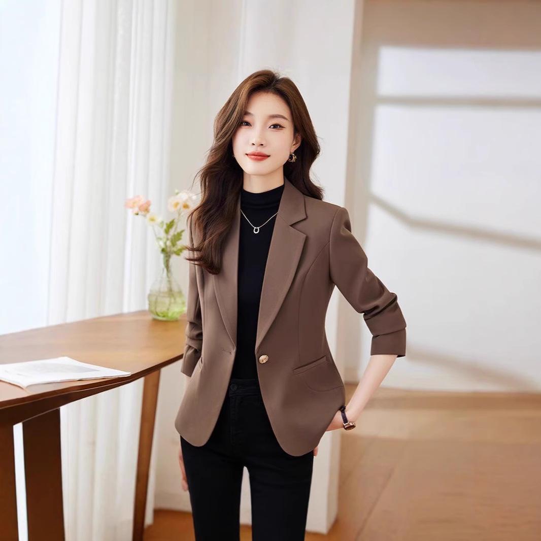 Petite Khaki Casual Suit Jacket - 2024 New Fashion M чорний
Petite Khaki Casual Suit Jacket - 2024 New Fashion M чорний