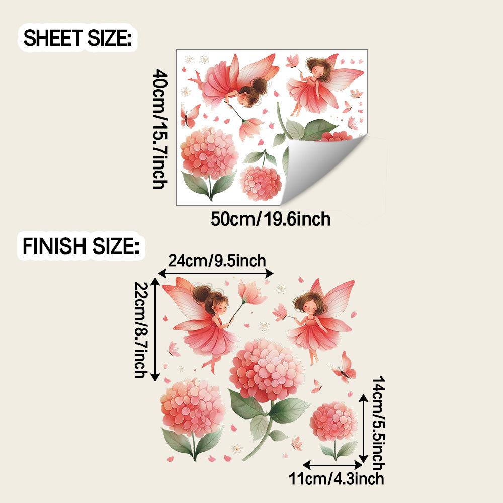 Cartoon Elf and Hydrangea Wall Decoration Stickers for The Dining Room and Living Room
Cartoon Elf and Hydrangea Wall Decoration Stickers for The Dining Room and Living Room