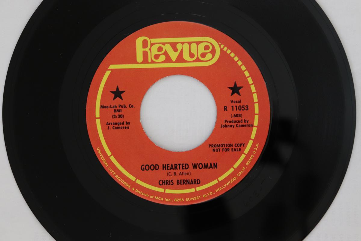 7inch Record CHRIS BERNARD - Good Hearted Woman / Mother R11053 Revue US Soul/Funk Used
7inch Record CHRIS BERNARD - Good Hearted Woman / Mother R11053 Revue US Soul/Funk Used