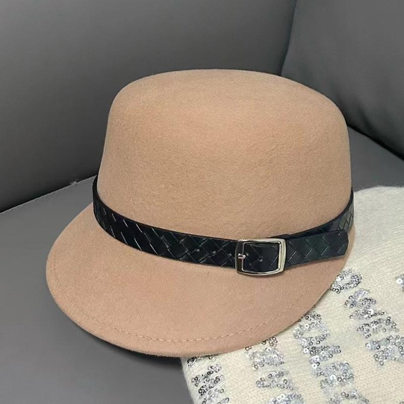 Ретро шерстяная шляпа для верховой езды женская осенне-зимняя британская широкополая рыцарская шляпа мода иностранный стиль поясная кепка прилив Adjustable (54-58cm)