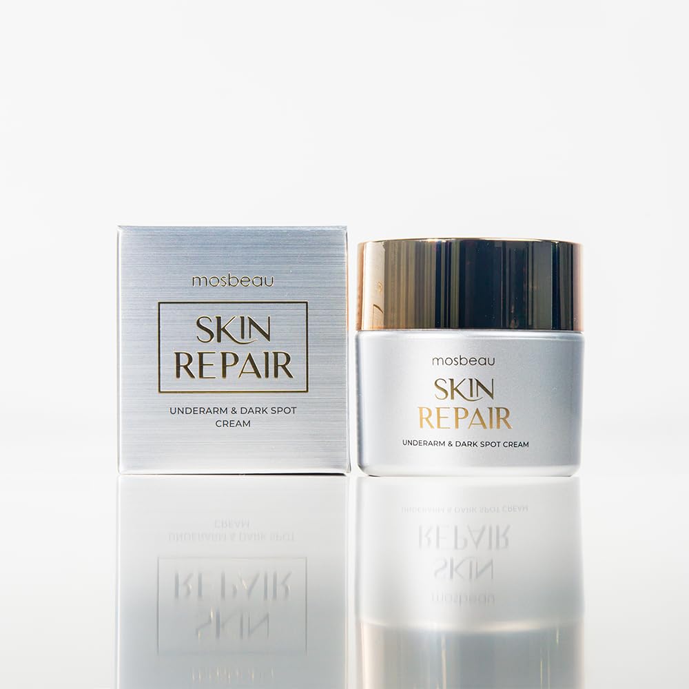 Mosbeau Skin Repair Underarm & Dark Spot Cream: Formulated with fullerene, niacinamide, and arbutin to brighten skin. Its deodorizing effect
Mosbeau Skin Repair Underarm & Dark Spot Cream: Formulated with fullerene, niacinamide, and arbutin to brighten skin. Its deodorizing effect