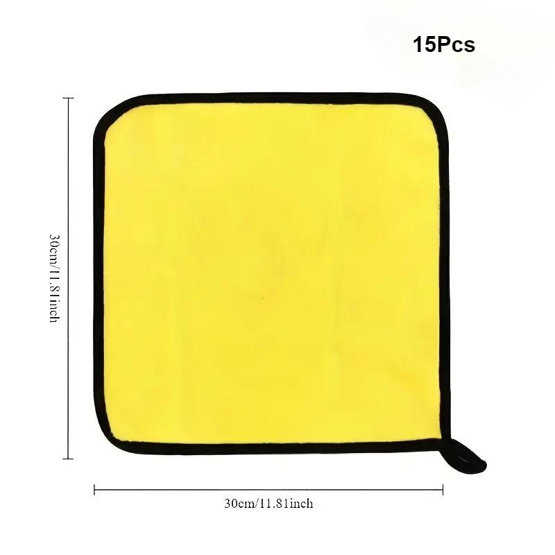 15pcs Car Cleaning Towels Double-Sided Thick Coral Fleece Lint-Free Perfect Cleaning Kitchen Cloth Quick-Drying Highly Absorbent
15pcs Car Cleaning Towels Double-Sided Thick Coral Fleece Lint-Free Perfect Cleaning Kitchen Cloth Quick-Drying Highly Absorbent