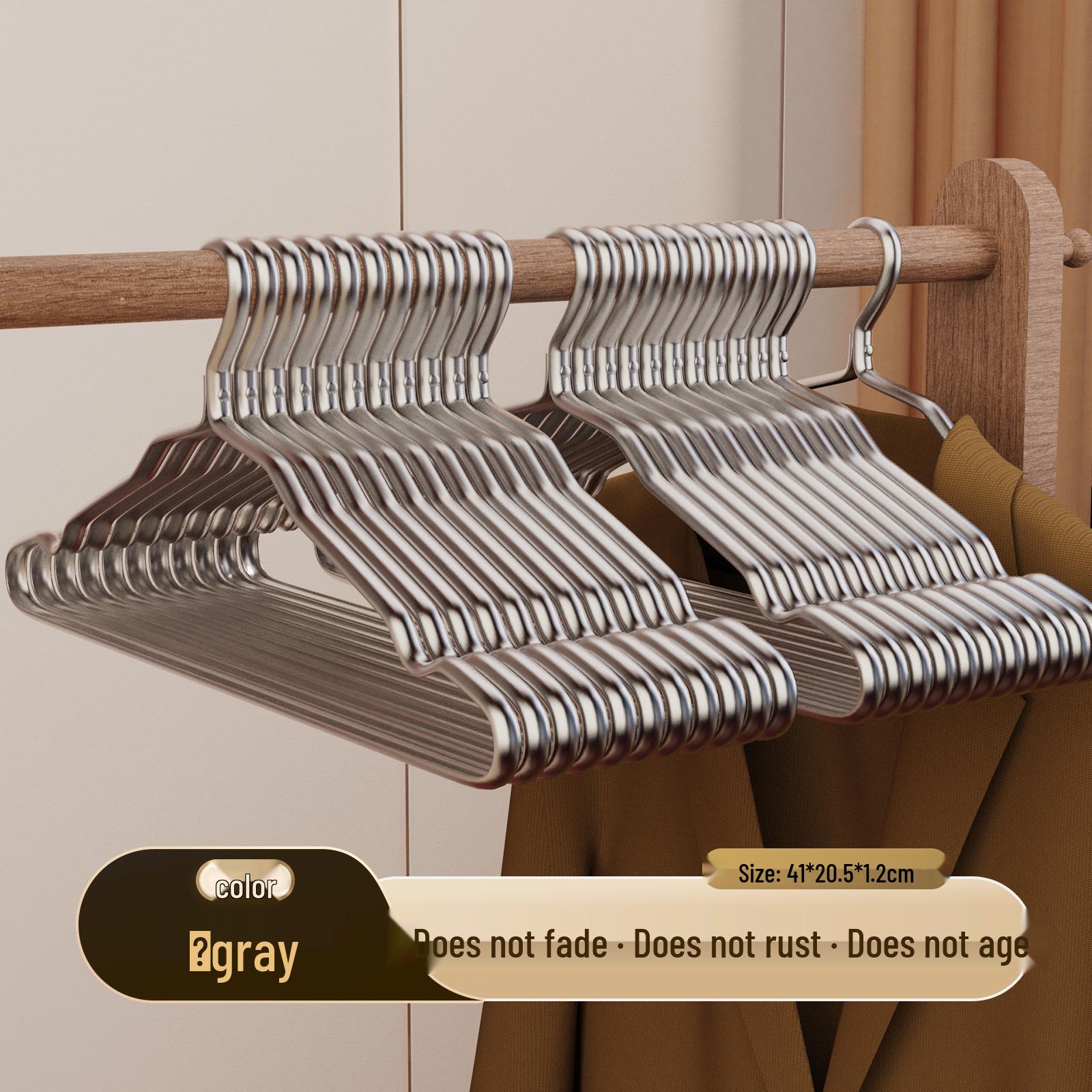 Luxury Widened Non-slip Rust-proof Aluminum Clothes Hanger
Luxury Widened Non-slip Rust-proof Aluminum Clothes Hanger