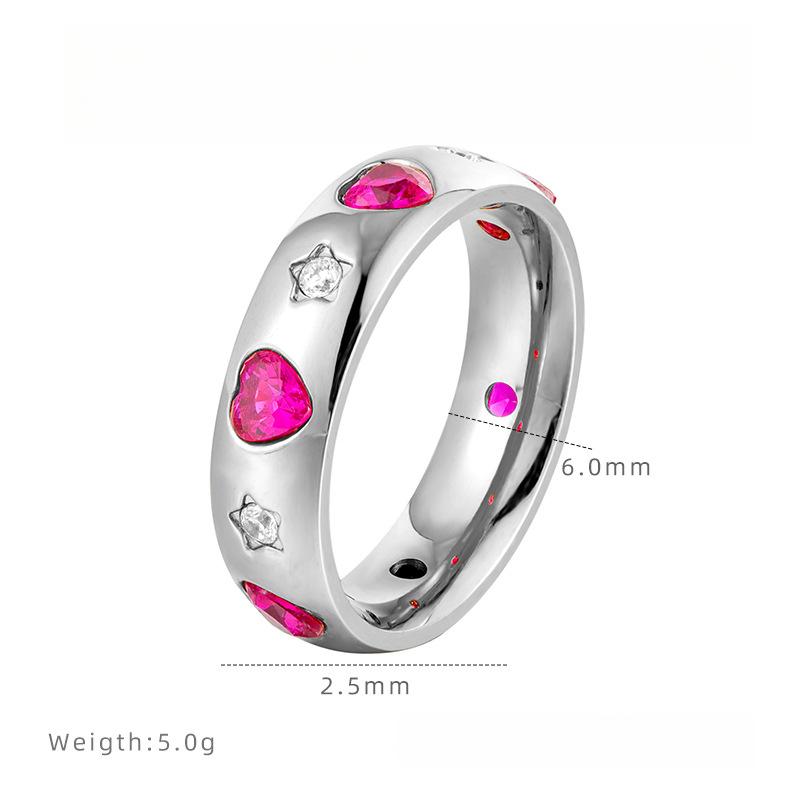 Design Sense Love Pentagram Zircon Ring Premium Lamp Luxury Fashion Ring Niche Jewelry Titanium Steel Electroplating 6
Design Sense Love Pentagram Zircon Ring Premium Lamp Luxury Fashion Ring Niche Jewelry Titanium Steel Electroplating 6
