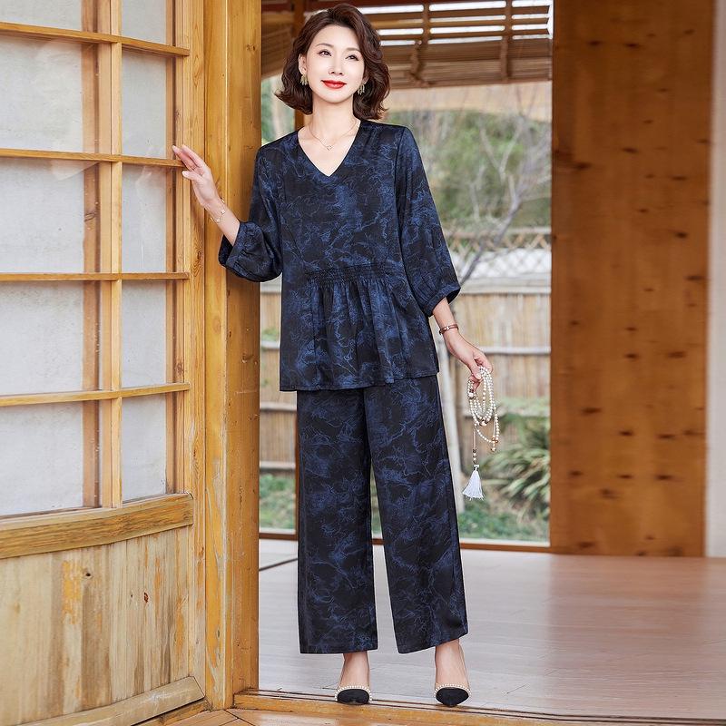 2026 Plus Size Stylish Summer Outfit: Elegant Top & Slimming Wide-Leg Pants Set for Middle-Aged & Elderly Women 3XL (suggested weight 60-68 kg) синій
2026 Plus Size Stylish Summer Outfit: Elegant Top & Slimming Wide-Leg Pants Set for Middle-Aged & Elderly Women 3XL (suggested weight 60-68 kg) синій