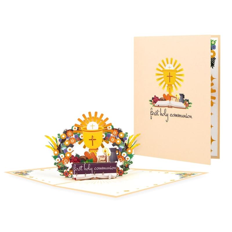 Креативная 3D всплывающая поздравительная открытка для первого причастия. Бумажная открытка ручной работы для христианского праздника. Подарочная открытка. розовый
Креативная 3D всплывающая поздравительная открытка для первого причастия. Бумажная открытка ручной работы для христианского праздника. Подарочная открытка. розовый