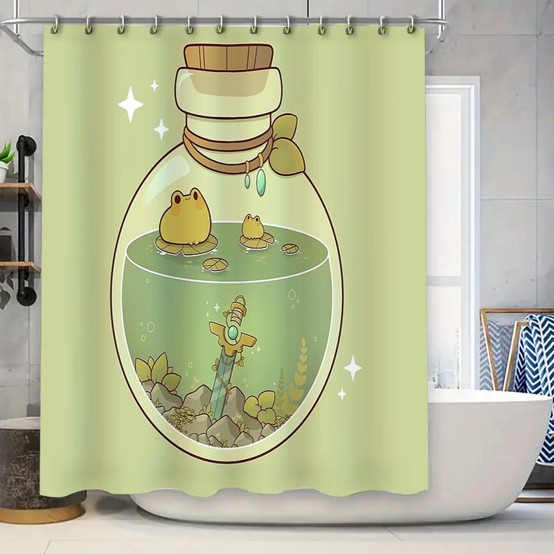 Frog Shower Curtain Cute Animal Forest Bathroom Decor Nature Greenery Washable Fabric Waterproof Home Decor W60H190(CM)-1 Pcs
Frog Shower Curtain Cute Animal Forest Bathroom Decor Nature Greenery Washable Fabric Waterproof Home Decor W60H190(CM)-1 Pcs