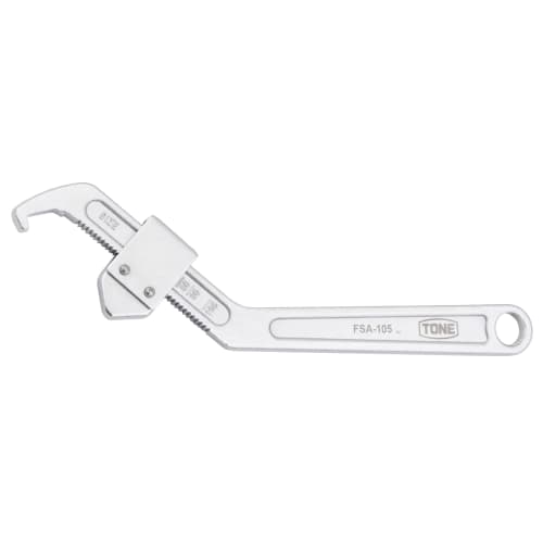 Гаечный ключ TONE Hook (регулируемый) FSA-105 Применимый диаметр круглой гайки с канавками 35-105 мм Общая длина 278 мм
Гаечный ключ TONE Hook (регулируемый) FSA-105 Применимый диаметр круглой гайки с канавками 35-105 мм Общая длина 278 мм