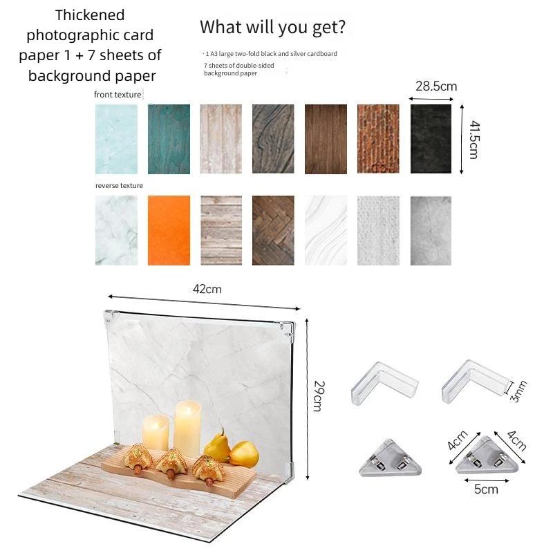 Studio Background Board 29x42cm Photo Backdrop Set 7 Backdrop Papers Thick Photography Cardstock Professional Photo Shoots Tools 29x42cm
Studio Background Board 29x42cm Photo Backdrop Set 7 Backdrop Papers Thick Photography Cardstock Professional Photo Shoots Tools 29x42cm
