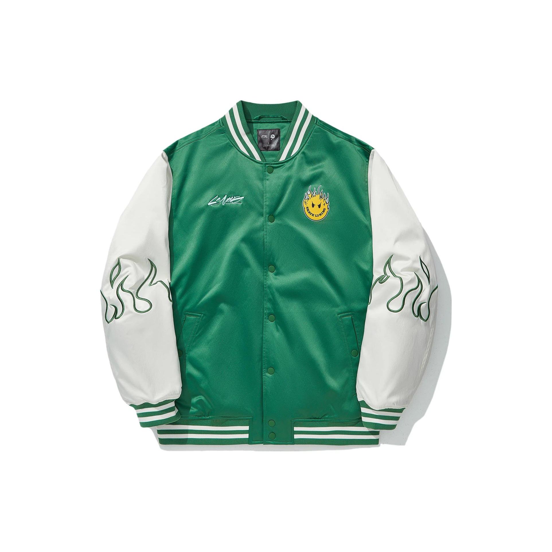 Li-Ning Unisex OG_SLICK Collaboration Varsity Jacket Green White AJMT075-3 L
Li-Ning Unisex OG_SLICK Collaboration Varsity Jacket Green White AJMT075-3 L