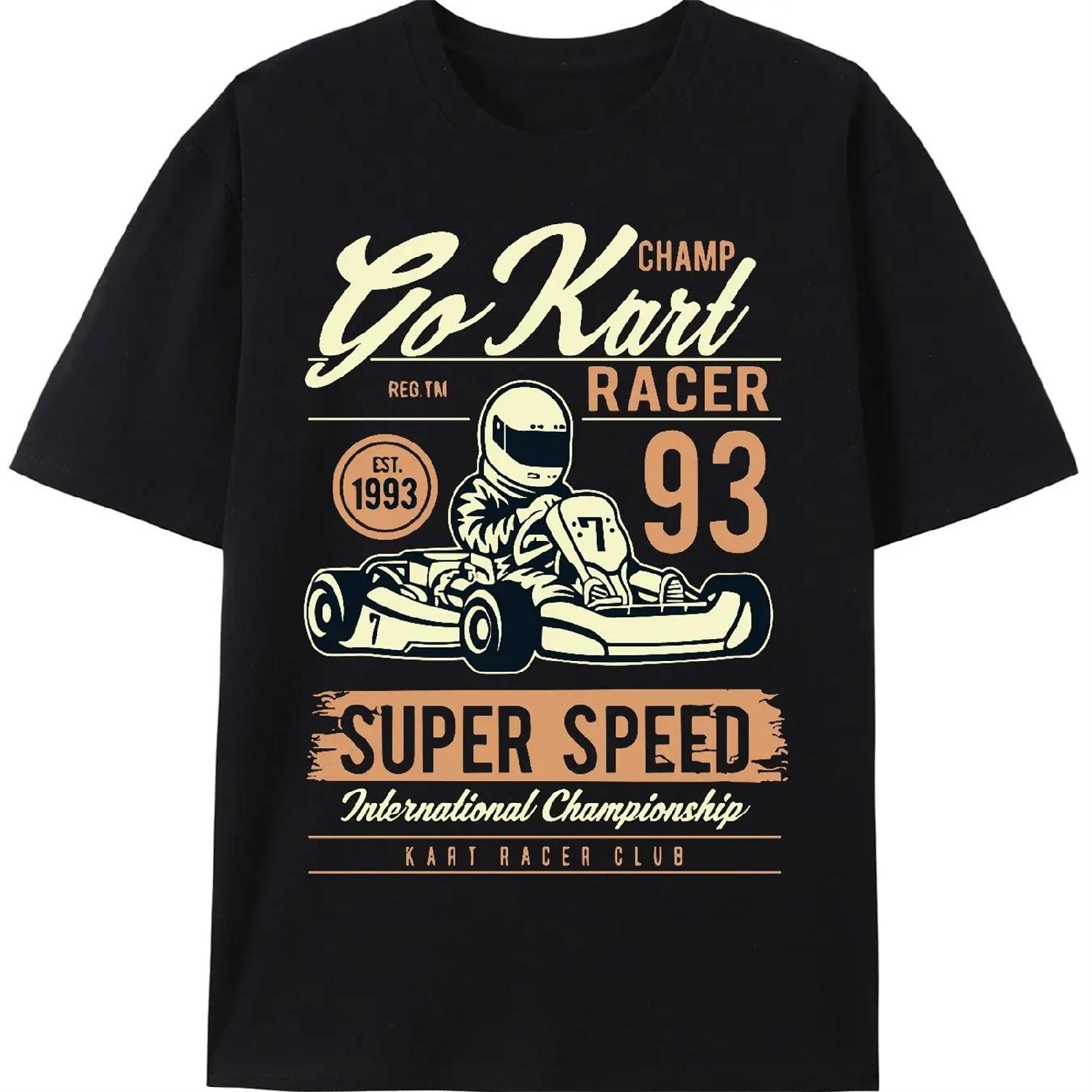 Men s Kart Race Speeding T-Shirt - 100% Cotton Black Retro Kart Champion Design Short Sleeve Casual T-Shirt XXXXXL різнокольоровий
Men s Kart Race Speeding T-Shirt - 100% Cotton Black Retro Kart Champion Design Short Sleeve Casual T-Shirt XXXXXL різнокольоровий