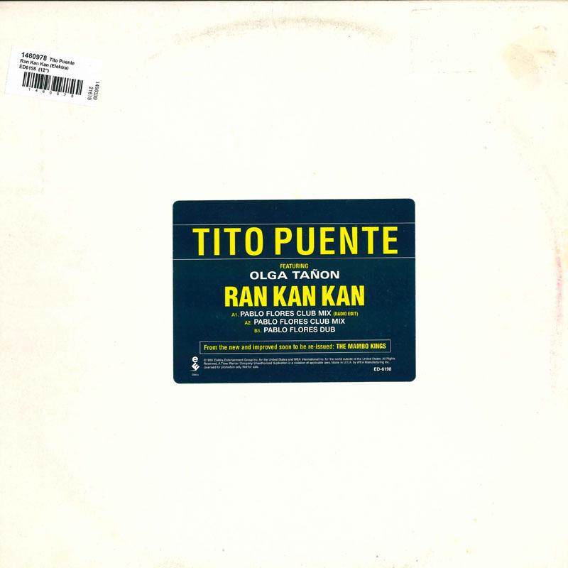 12-дюймовая пластинка TITO PUENTE - Ran Kan Kan ED6198 Elektra 1999 США Танцевальная и Электронная Б/У
12-дюймовая пластинка TITO PUENTE - Ran Kan Kan ED6198 Elektra 1999 США Танцевальная и Электронная Б/У