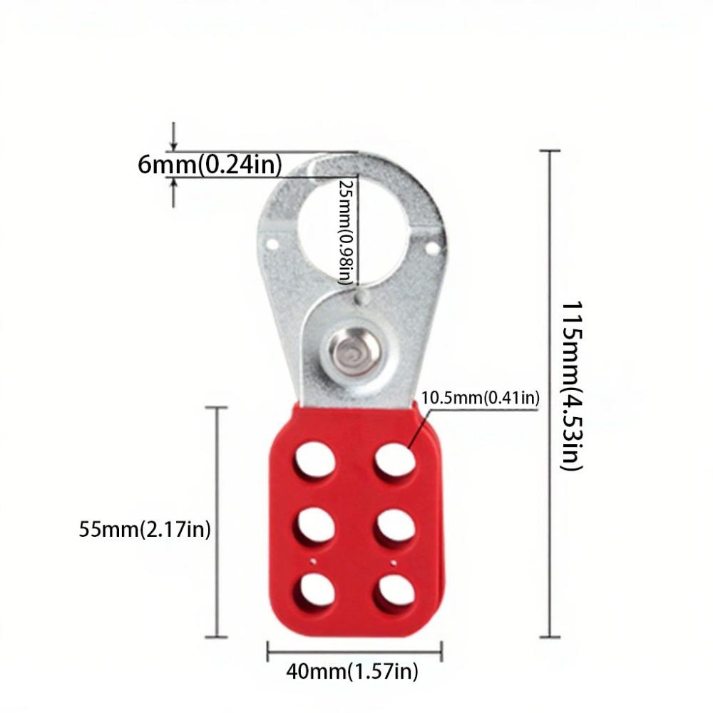 Six Hole Steel Lockout Tagout Hasp Plastic Coated Body Loto Hasp Padlock Holder Lock Out Tag Out K01
Six Hole Steel Lockout Tagout Hasp Plastic Coated Body Loto Hasp Padlock Holder Lock Out Tag Out K01