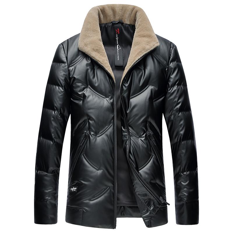 Winter New Style Windproof Stand-up Wool Collar Fashionable Short Down Jacket Men s Cold-proof Waterproof Down Jacket Men s Clothing XL чорний
Winter New Style Windproof Stand-up Wool Collar Fashionable Short Down Jacket Men s Cold-proof Waterproof Down Jacket Men s Clothing XL чорний