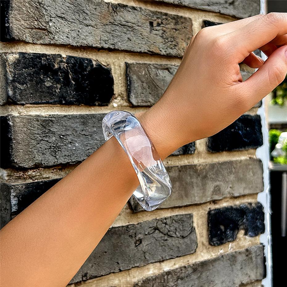 Vintage Coloful Irregular Acrylic Resin Chunky Bangles for Women Kpop Geometric Charm Bracelets Couple Jewelry Pulseras
Vintage Coloful Irregular Acrylic Resin Chunky Bangles for Women Kpop Geometric Charm Bracelets Couple Jewelry Pulseras