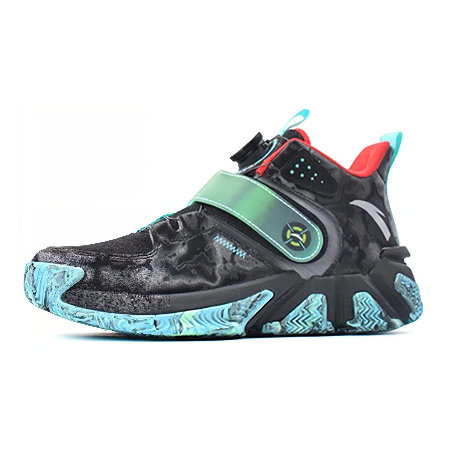 Anta Молодежная детская обувь Sniper, удобная, универсальная, нескользящая, амортизирующая, износостойкая, повседневная обувь, детская, повседневная обувь, сине-черная 312141102A-3 39