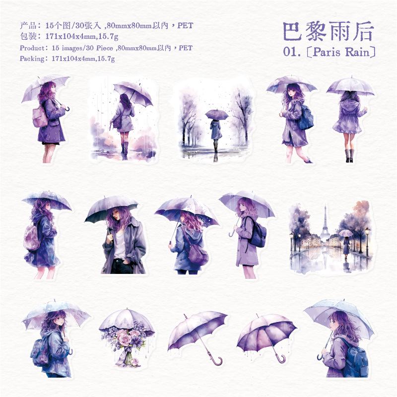 30pcs/lot Kawaii Stationery Stickers smoke and rain come thick and fast sticker pack DIY Craft Scrapbooking Album Junk Journal
30pcs/lot Kawaii Stationery Stickers smoke and rain come thick and fast sticker pack DIY Craft Scrapbooking Album Junk Journal