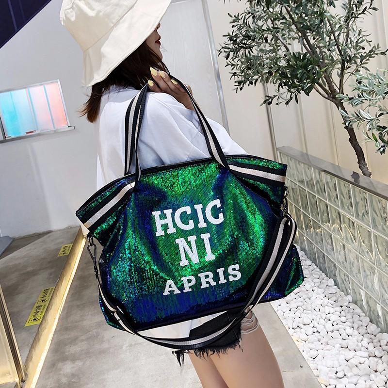 Cross-border Fashion Trend Sequin Travel Shoulder Bag - Large Capacity Sports & Yoga Handbag зелений
Cross-border Fashion Trend Sequin Travel Shoulder Bag - Large Capacity Sports & Yoga Handbag зелений
