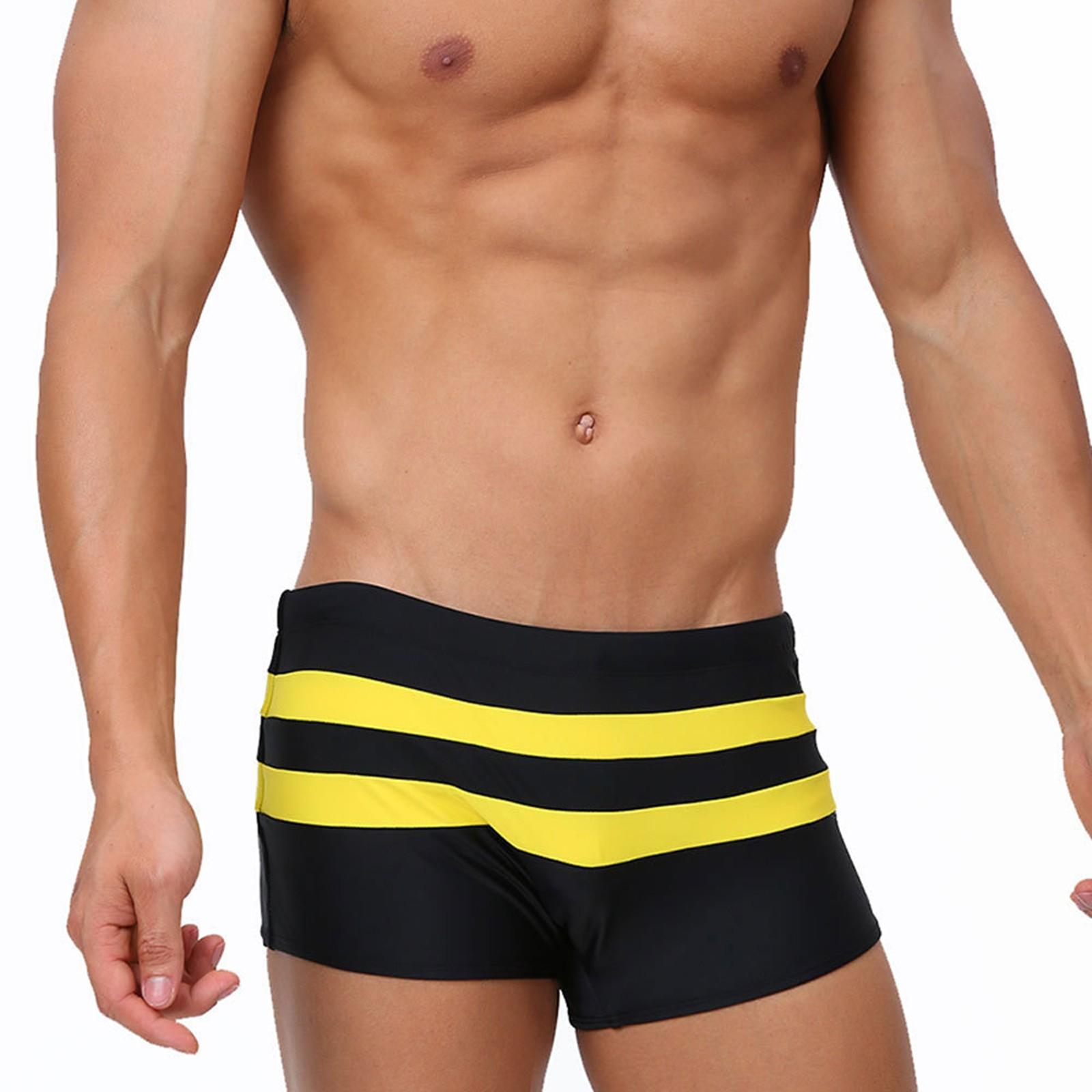 Men s Striped Splicing Solid Color Boxer Swim Shorts Back Zipper Pocket And Thick Fitness Four Corners Quick Drying Men XXL білий
Men s Striped Splicing Solid Color Boxer Swim Shorts Back Zipper Pocket And Thick Fitness Four Corners Quick Drying Men XXL білий