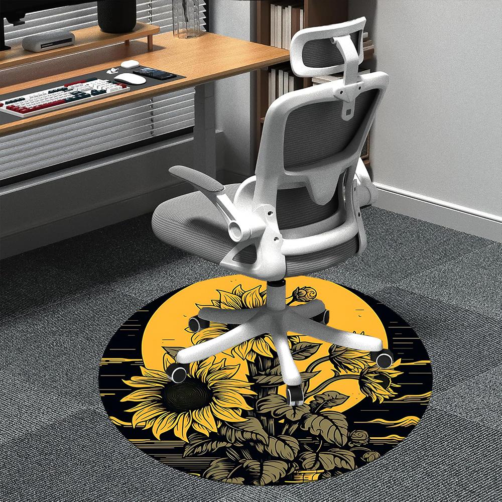 1pc Sunflower Garden Office Round Area Rug, Indoor Mat Suitable ForOffice, Under Office Chairs Bedroom Living Room Home Decor, Room Deco 016 80cm by 80cm
1pc Sunflower Garden Office Round Area Rug, Indoor Mat Suitable ForOffice, Under Office Chairs Bedroom Living Room Home Decor, Room Deco 016 80cm by 80cm