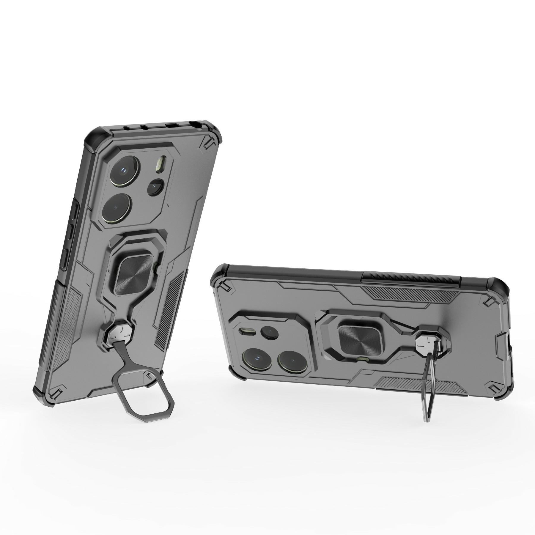 For Xiaomi Redmi Note 14 4G (164.84mm) Case Rotatable Ring Kickstand PC+TPU Shockproof Phone Cover Black
For Xiaomi Redmi Note 14 4G (164.84mm) Case Rotatable Ring Kickstand PC+TPU Shockproof Phone Cover Black