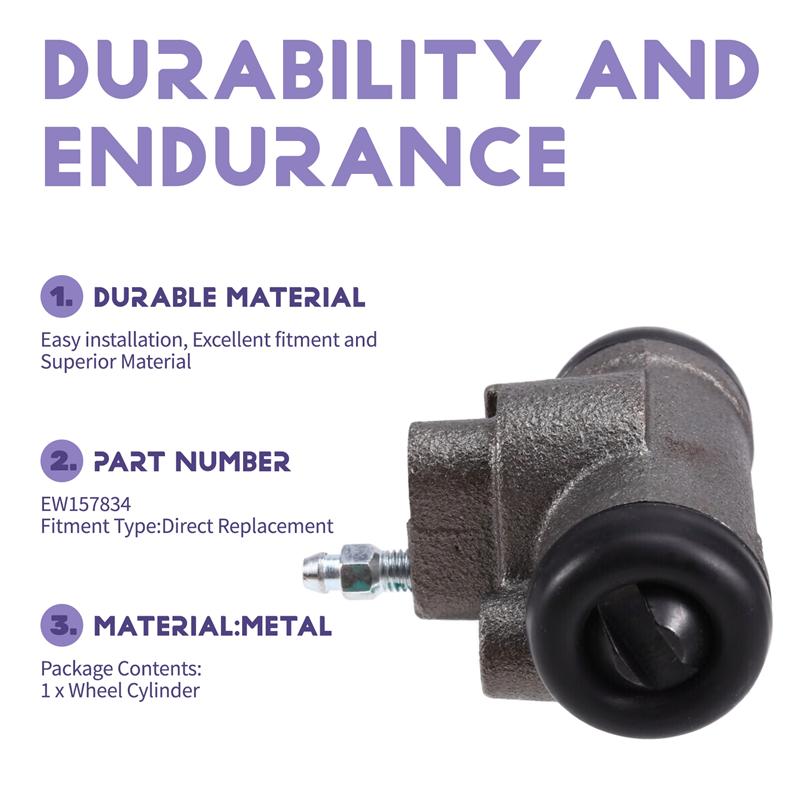 Wheel Cylinder Brake Cylinder EW157834 EC0126610B YL8Z2261BB BRWC-44 For FORD ESCAPE MERCURY MARINER 2.3L L4 2005-2007
Wheel Cylinder Brake Cylinder EW157834 EC0126610B YL8Z2261BB BRWC-44 For FORD ESCAPE MERCURY MARINER 2.3L L4 2005-2007