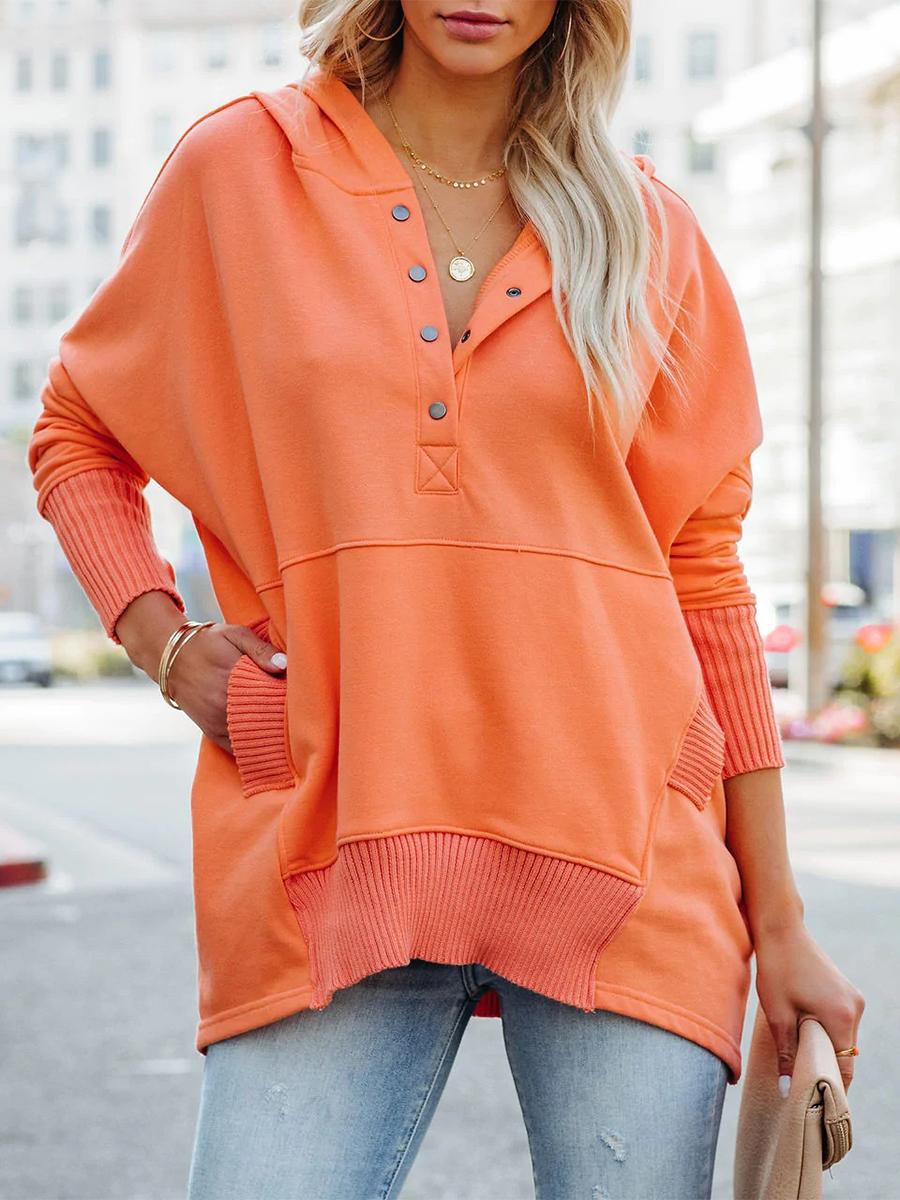 Женская толстовка, модный топ с v-образным вырезом и капюшоном, рукавами «летучая мышь», повседневный свободный пуловер с резьбой XL оранжевый
Женская толстовка, модный топ с v-образным вырезом и капюшоном, рукавами «летучая мышь», повседневный свободный пуловер с резьбой XL оранжевый