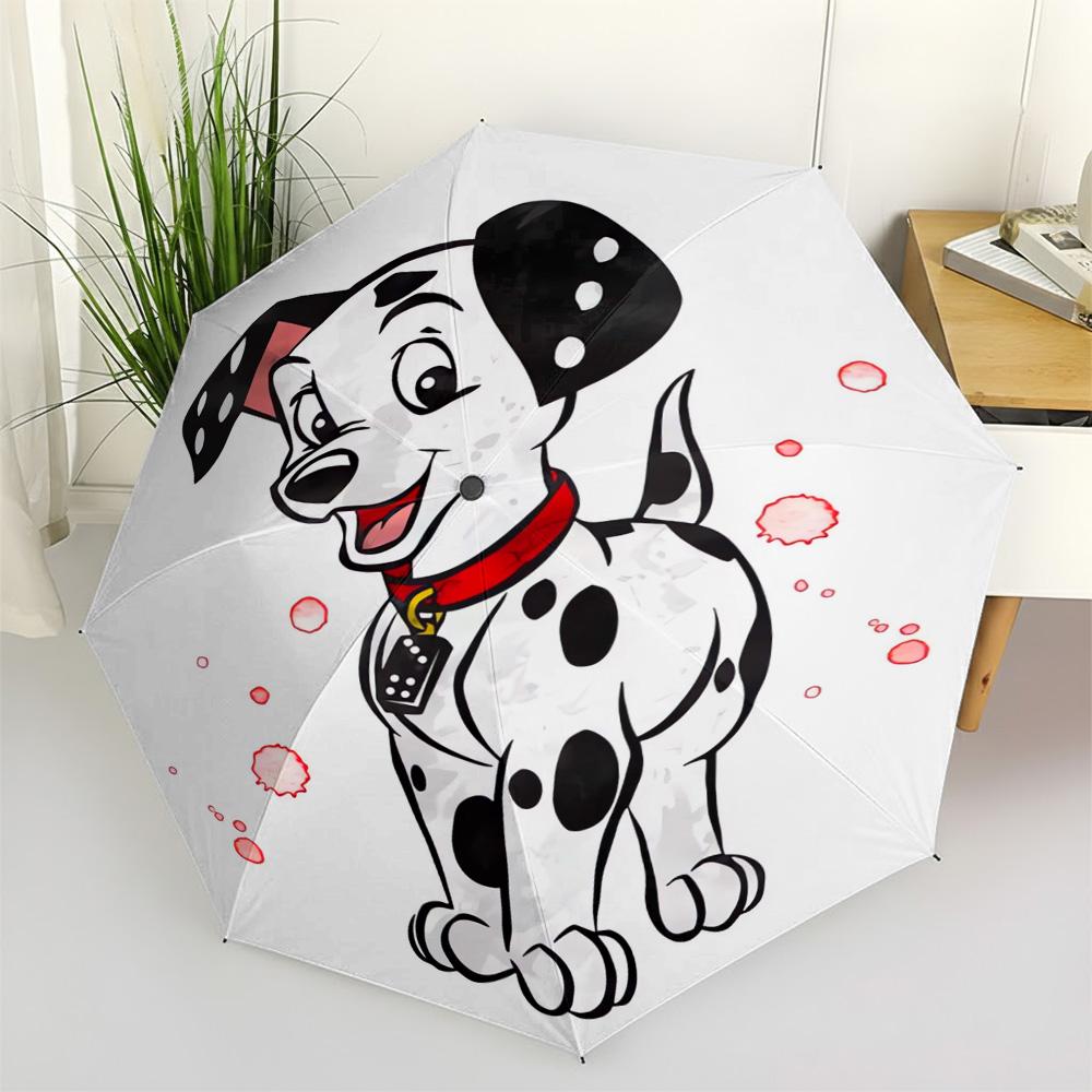 Disney 101 Dalmatians Puppy with Red Collar Cartoon Print Automatic Folding Umbrella, Portable Waterproof Windproof Travel Umbre (as the picture,Iron&8K)
Disney 101 Dalmatians Puppy with Red Collar Cartoon Print Automatic Folding Umbrella, Portable Waterproof Windproof Travel Umbre (as the picture,Iron&8K)