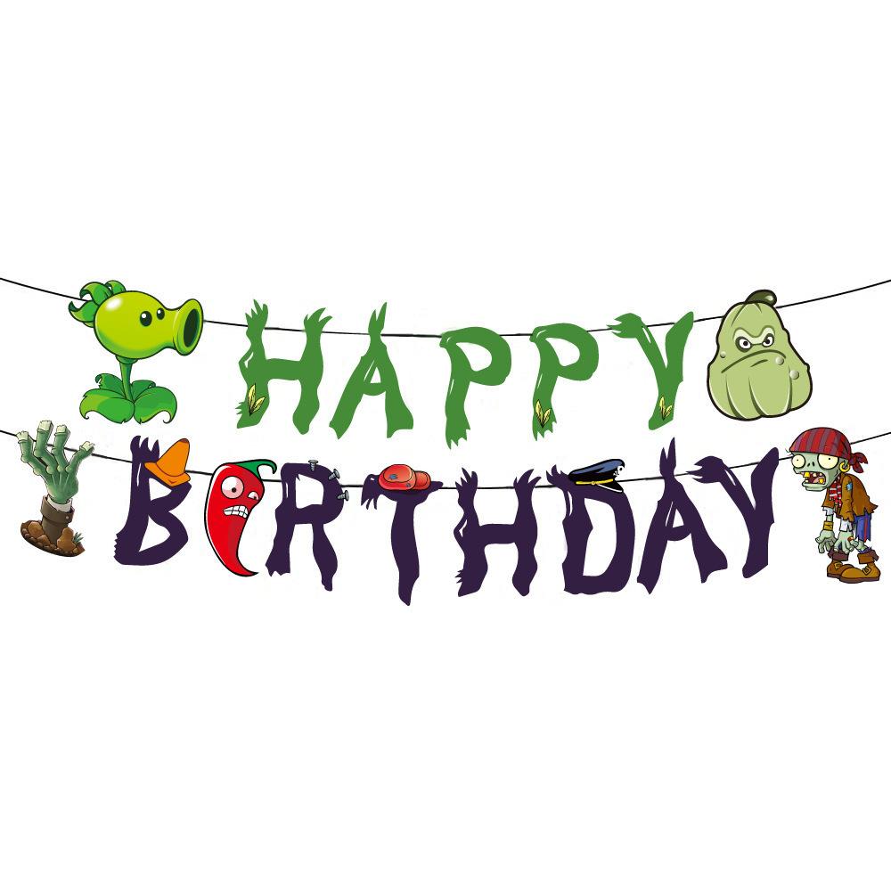 Halloween Party Decorations Happy Birthday Flag Plants Zombie Latte Custom Plant zombie birthday flag
Halloween Party Decorations Happy Birthday Flag Plants Zombie Latte Custom Plant zombie birthday flag