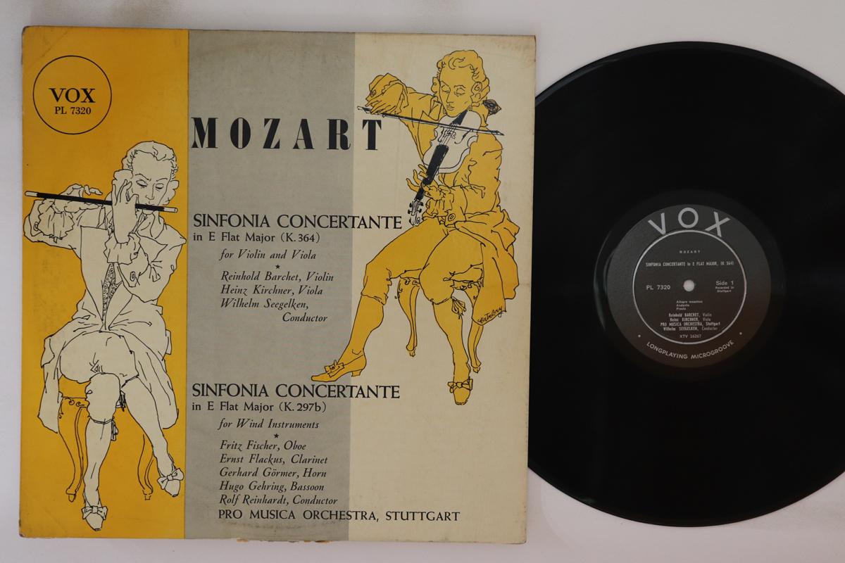 LP Record REINHOLD BARCHET HEINZ KIRCHNER W Mozart Symphonie Concertante En Mi PL7320 PATHE VOX 1952 US Classical Used
LP Record REINHOLD BARCHET HEINZ KIRCHNER W Mozart Symphonie Concertante En Mi PL7320 PATHE VOX 1952 US Classical Used