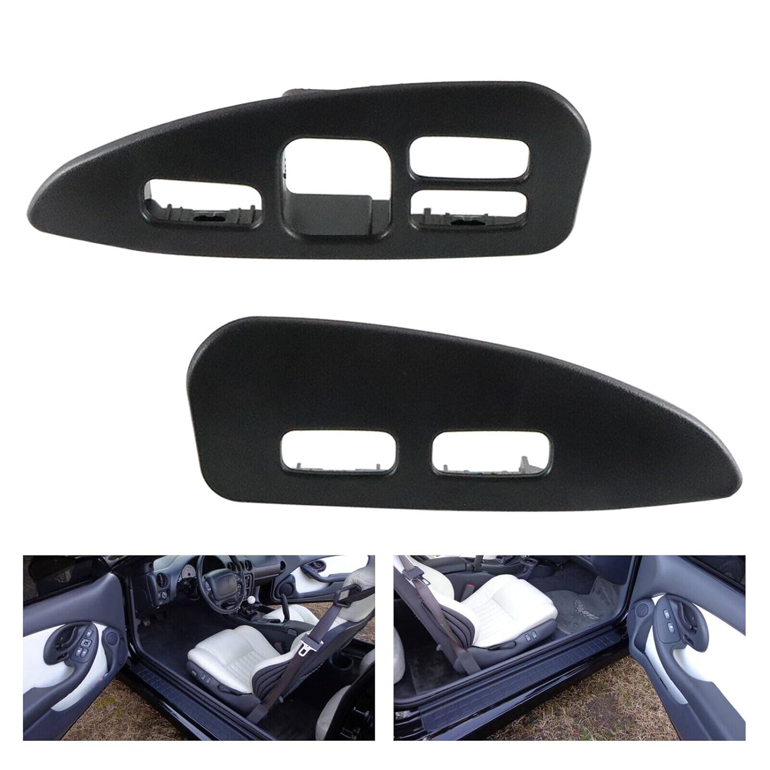 2PCS Door Switch Trim Left and Right Compatible with 1993-1999 Pontiac Firebird Trans Am
2PCS Door Switch Trim Left and Right Compatible with 1993-1999 Pontiac Firebird Trans Am