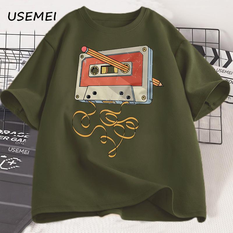80s 90s Cassette Tape Pencil T Shirt 1980s Music Retro T-Shirt Loose Cotton Short Sleeve Casual Tee Shirt Harajuku Clothing XL
80s 90s Cassette Tape Pencil T Shirt 1980s Music Retro T-Shirt Loose Cotton Short Sleeve Casual Tee Shirt Harajuku Clothing XL