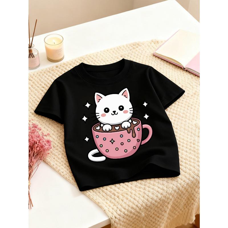 European sizes Girls Casual Crew Neck T-Shirt | Comfortable, Slightly Stretchy Fabric, Perfect for Spring/Summer, Fashionable Random Print 98cm чёрный
European sizes Girls Casual Crew Neck T-Shirt | Comfortable, Slightly Stretchy Fabric, Perfect for Spring/Summer, Fashionable Random Print 98cm чёрный