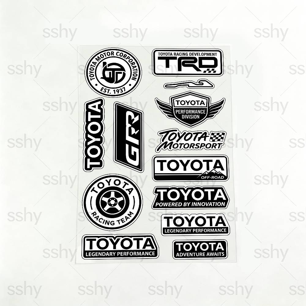 FOR TOYOTA TRO GR High Visibility Reflective Waterproof Decal Scratch Hide Sticker Fit Car Motorcycle Helmet Refrigerator 20x30cm
FOR TOYOTA TRO GR High Visibility Reflective Waterproof Decal Scratch Hide Sticker Fit Car Motorcycle Helmet Refrigerator 20x30cm