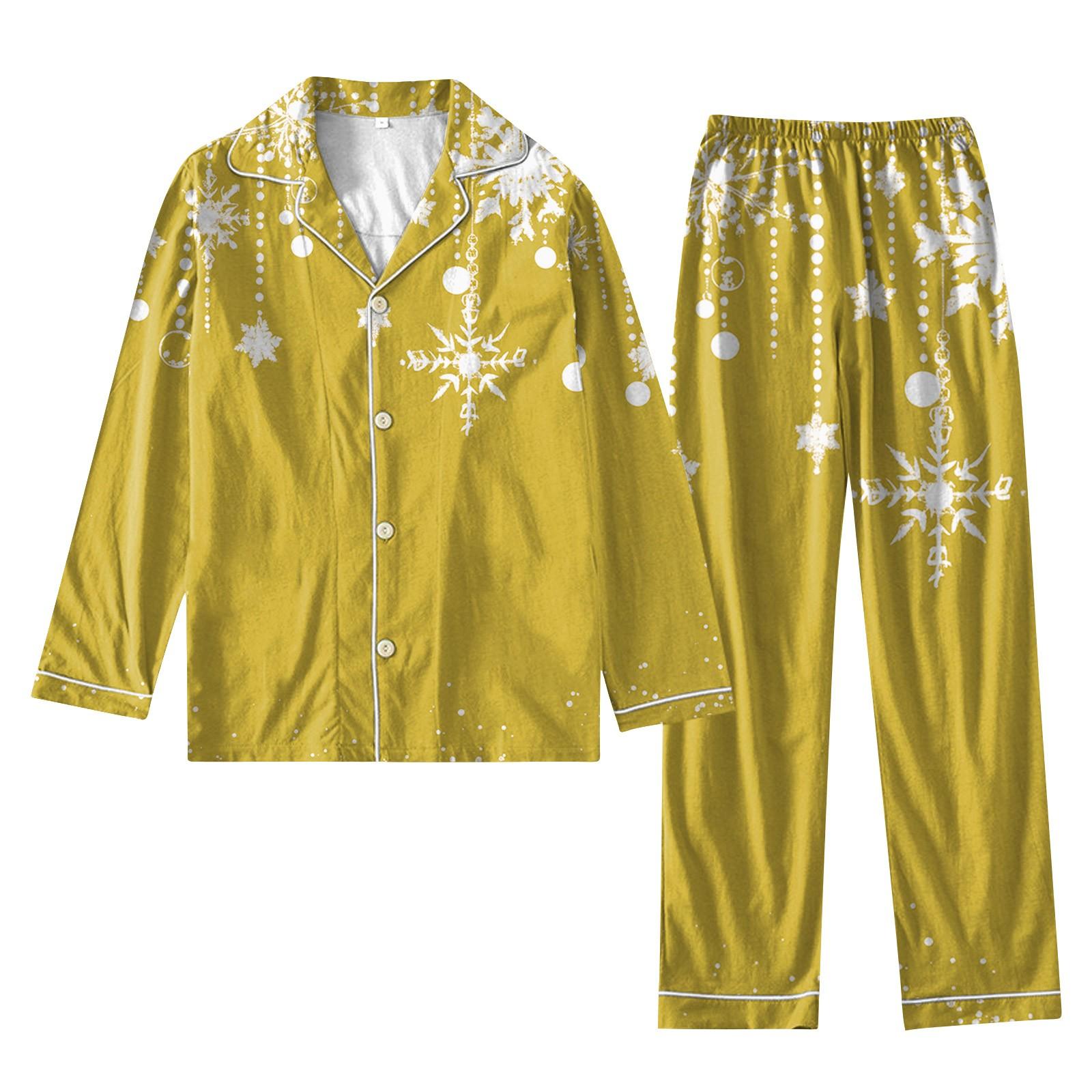 Женский костюм из 2 предметов с принтом, топ на пуговицах с длинными рукавами, широкие брюки, комплект, пижамный домашний повседневный костюм XL жёлтый
Женский костюм из 2 предметов с принтом, топ на пуговицах с длинными рукавами, широкие брюки, комплект, пижамный домашний повседневный костюм XL жёлтый