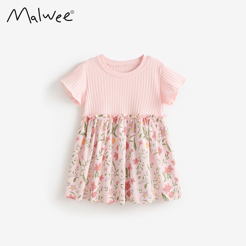 Malwee Girls Princess Summer Dress - Cute Round Neck, Short Sleeve, European & American Style Skirt 100
Malwee Girls Princess Summer Dress - Cute Round Neck, Short Sleeve, European & American Style Skirt 100