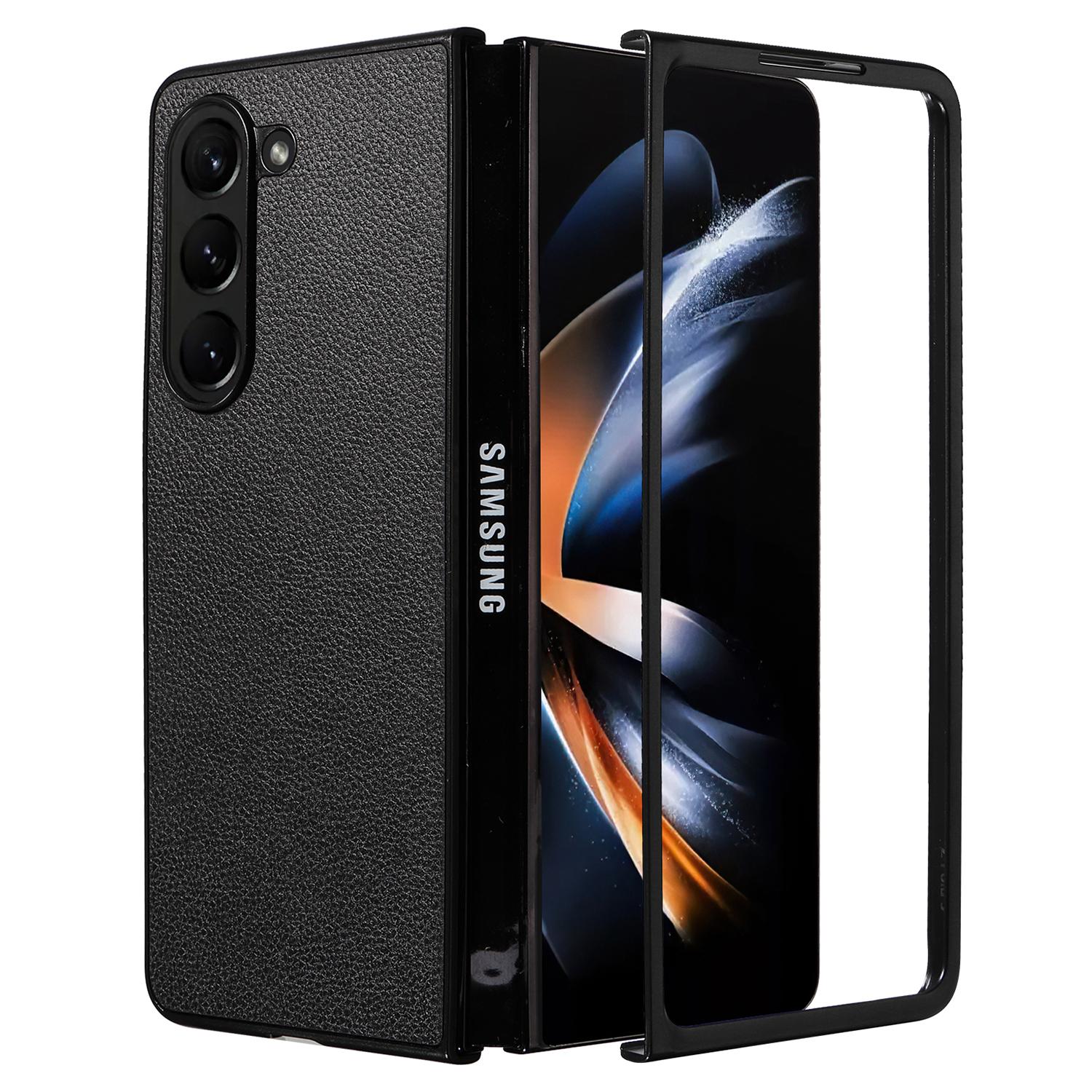 For Samsung Galaxy Z Fold6 5G Case Litchi Texture Leather Coated PC Phone Cover Black
For Samsung Galaxy Z Fold6 5G Case Litchi Texture Leather Coated PC Phone Cover Black