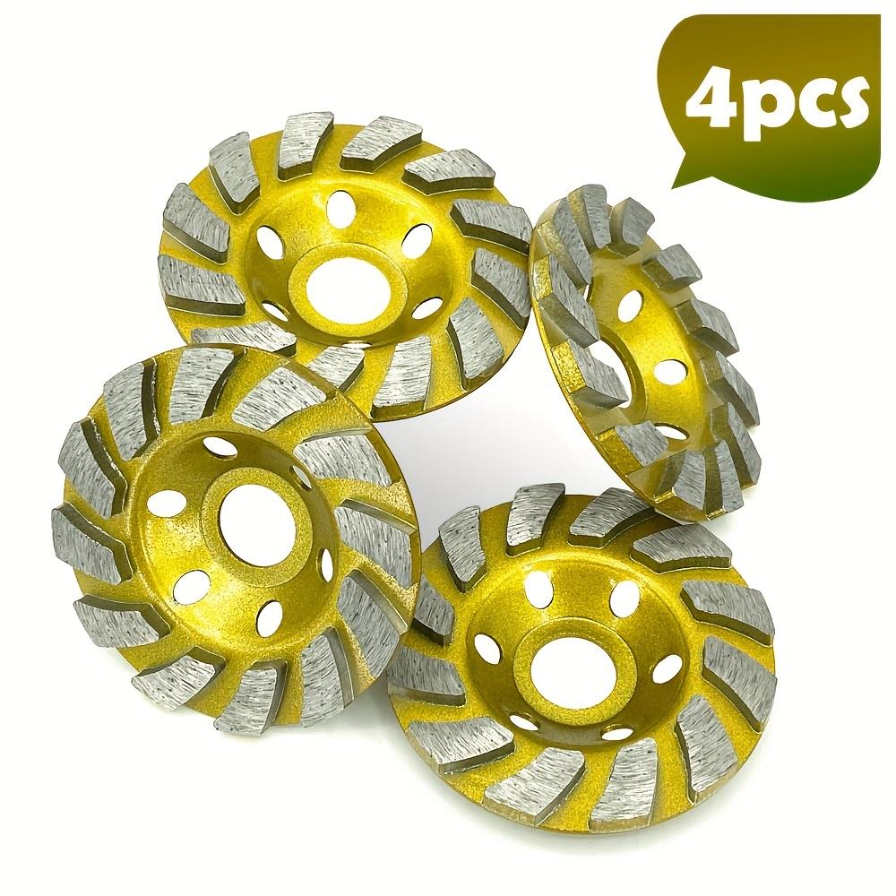4 Concrete Stone Ceramic Turbines, 4 Inches, 12 Stage Heavy-duty Angle Grinder Wheels, Diamond Coating and Grinding 4Pcs
4 Concrete Stone Ceramic Turbines, 4 Inches, 12 Stage Heavy-duty Angle Grinder Wheels, Diamond Coating and Grinding 4Pcs